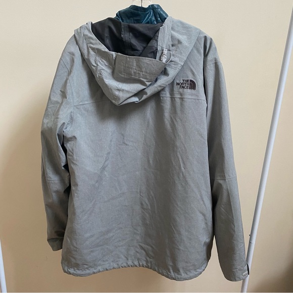 The North Face Men's ThermoBall Eco Snow Triclimate Jacket 3-in-1 grey/blue Sz L - Picture 2 of 14